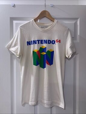 Nintendo White T‑Shirt with Multicolor Nintendo 64 Logo
